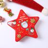 1Pc Tinplate  Multipurpose Five-pointed Star Candy Christmas Pattern Christmas