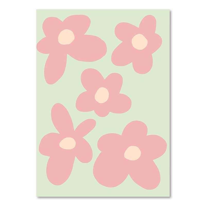 

Датский пастельный постер, эстетический красочный холст, картина, Радуга, фиолетовый, зеленый, сердце, бабочка, цветок, настенный художественный принт, декор для спальни 21x30cm No Framed