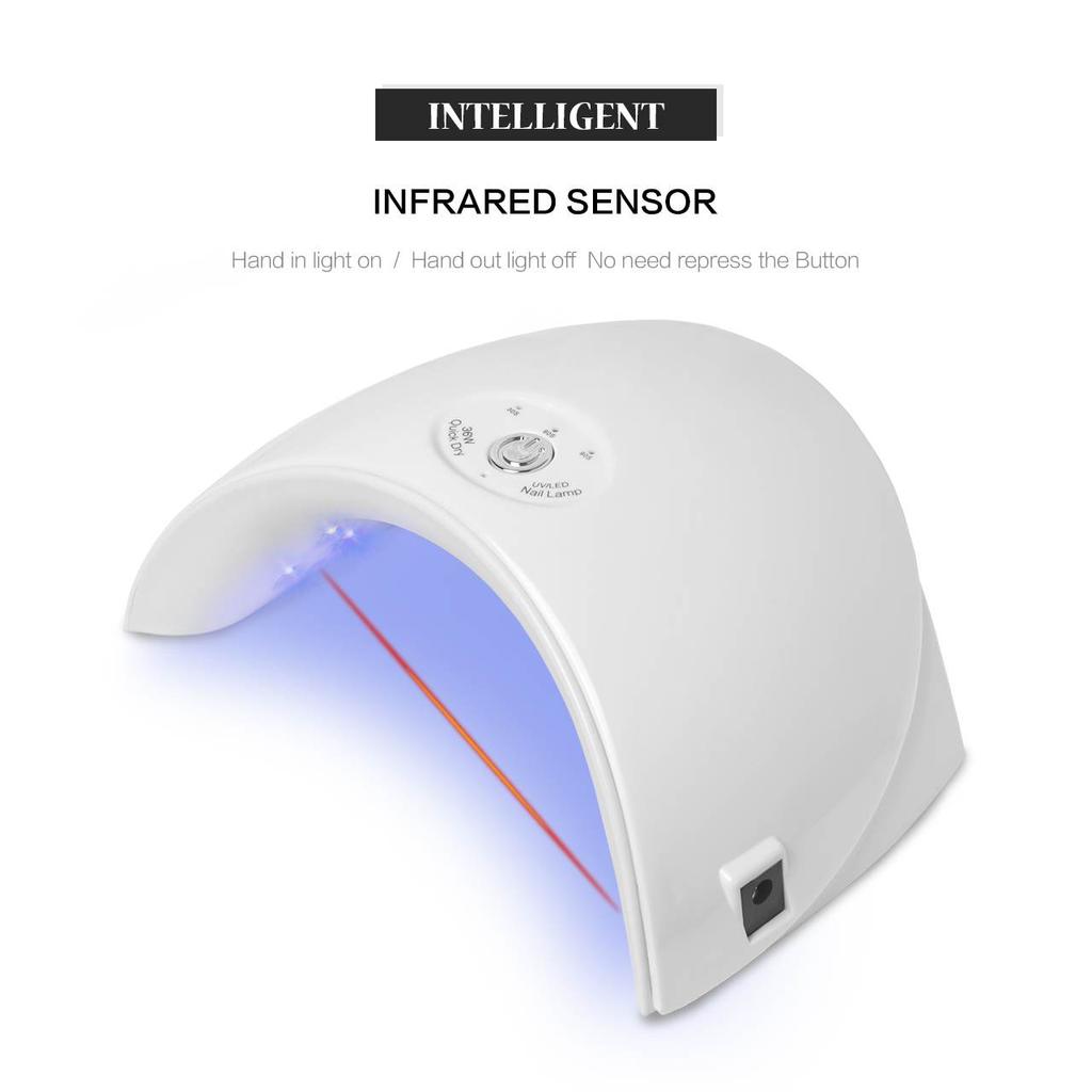 VANREESA 9SD 36W UV-LED-Lampe 12 Lampen Nagel-Gel-Nagellack-Aushärtung Smart Phototherapie Nagelkleber-Trockner-Maschine