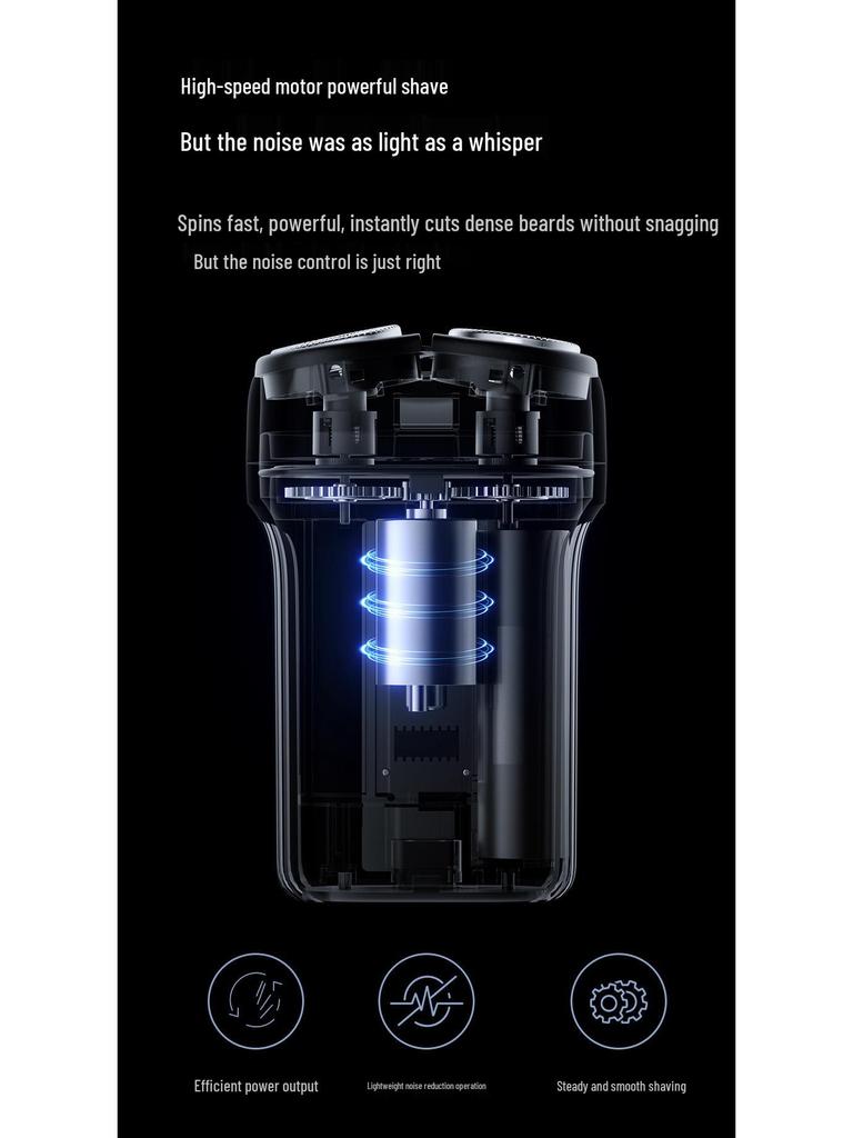 2026 Magnetic Electric Shaver with Washable Blade - Portable Men's Travel Size