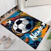Benutzerdefinierter Fußball-Teppich mit Namen, für Bürostuhl, Wohnzimmer, Schlafzimmer, Küche, Dekor, Geschenke.