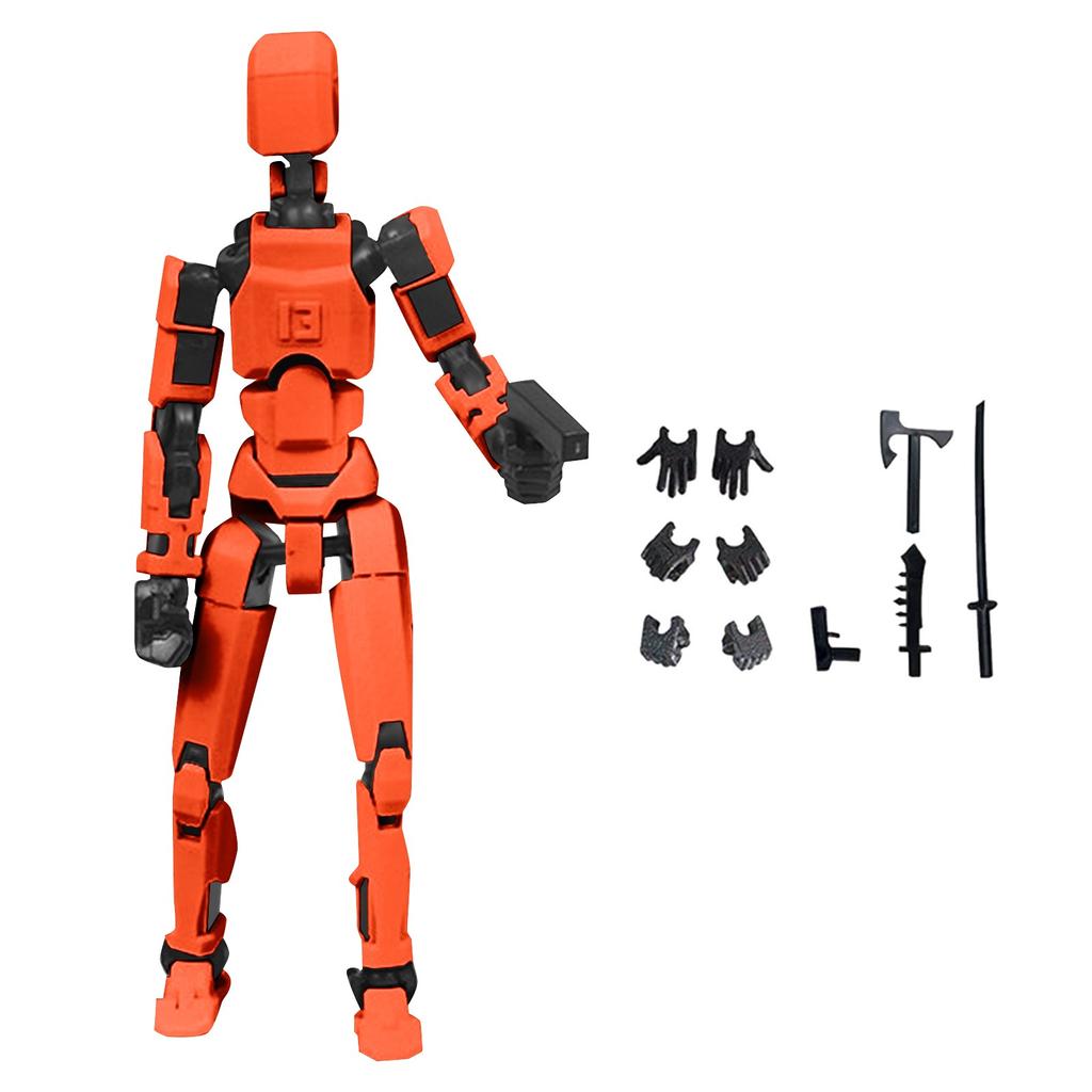 Doll 13-joint Movable 3D Printed Doll Toy 3rd Generation Dummy Doll DIY Full Body Decompression