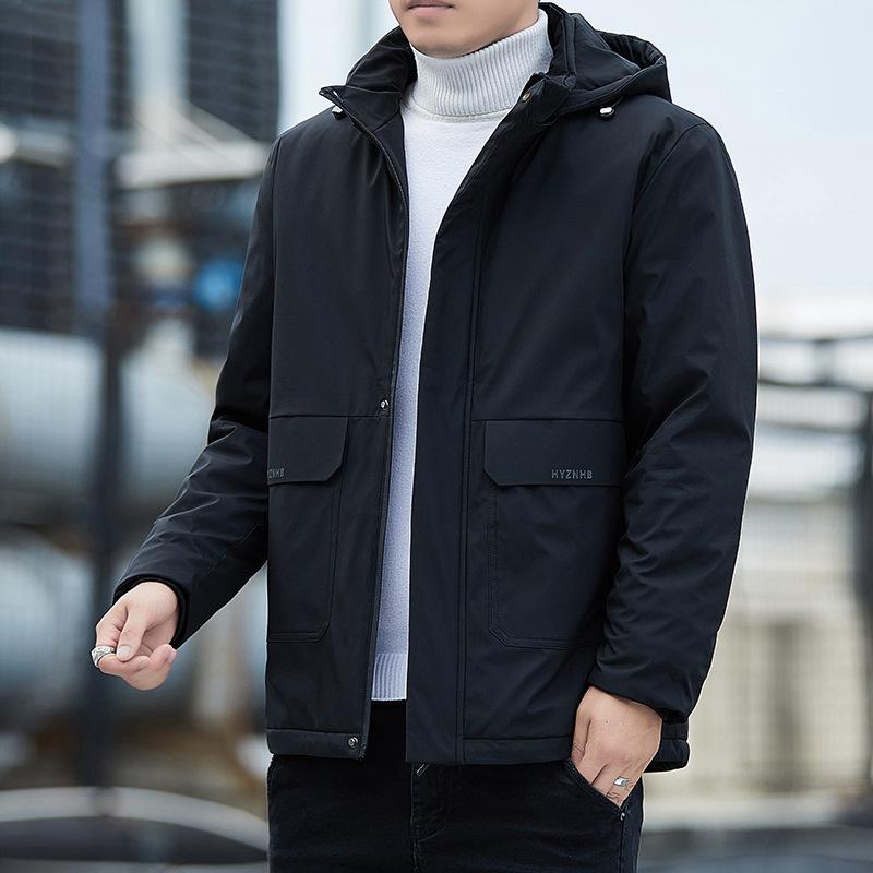 

Осенне-зимняя бархатная утолщенная хлопковая куртка с капюшоном, мужская теплая куртка с хлопковой подкладкой 5XL