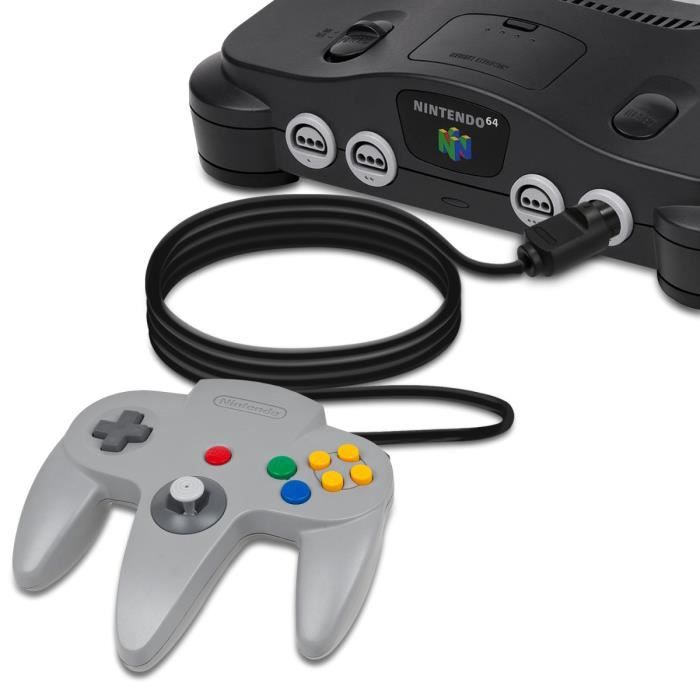 Rallonge manette - kwmobile - nintendo 64 - câble 180 cm - compatible avec nintendo 64 - plug &amp; play