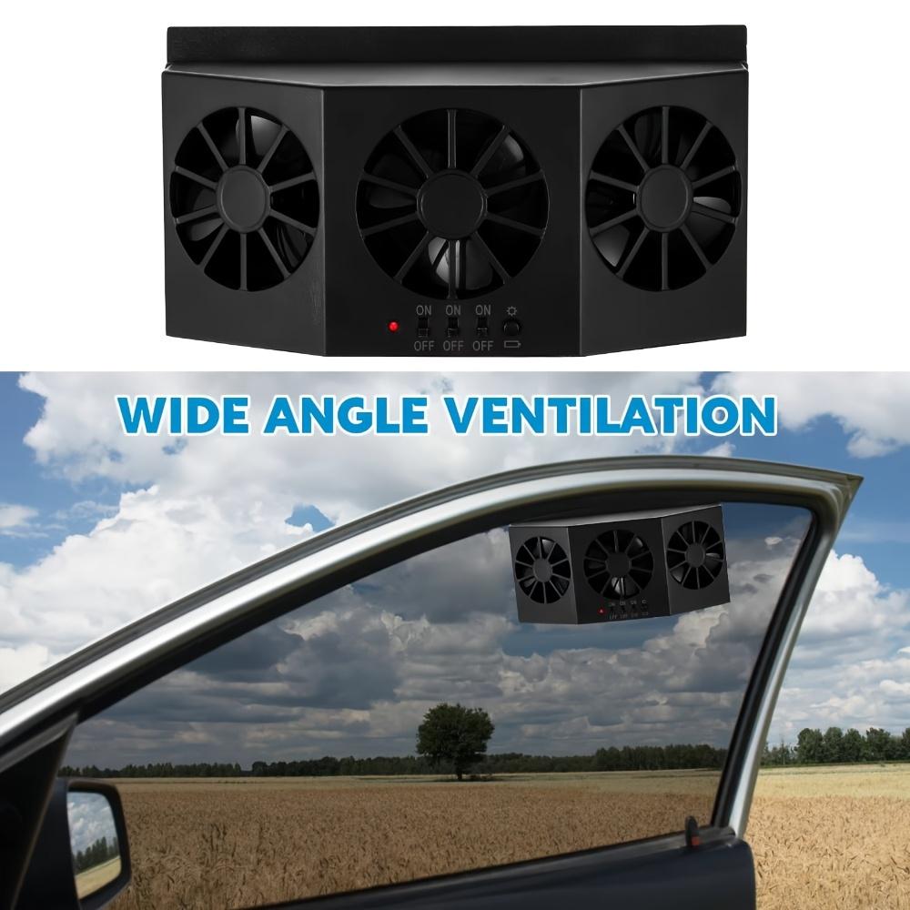 Ventilator Auto cu Energie Solară, Ventilator de Aerisire, Evacuare, Radiator cu Circulație a Aerului și Funcționare Silențioasă