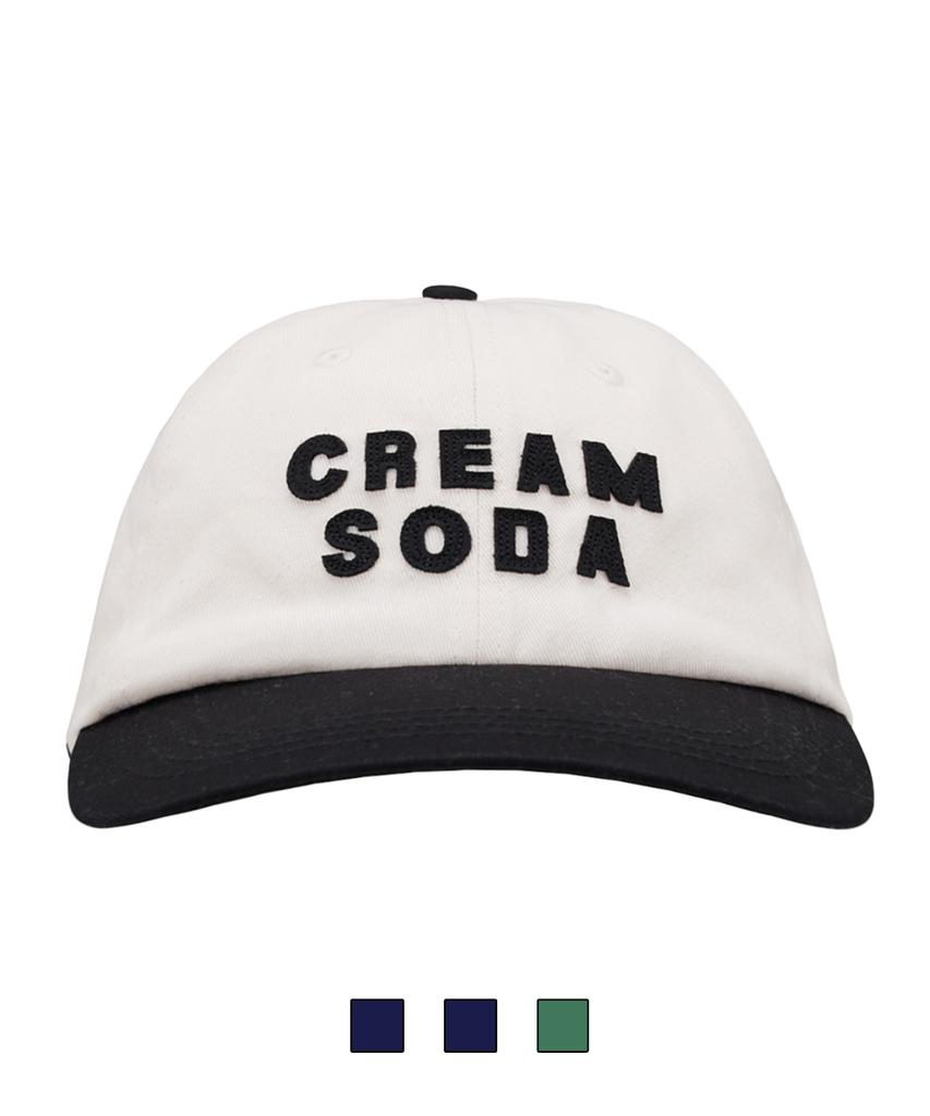 CREAM SODA LAB Applique Panel Ball Cap Black