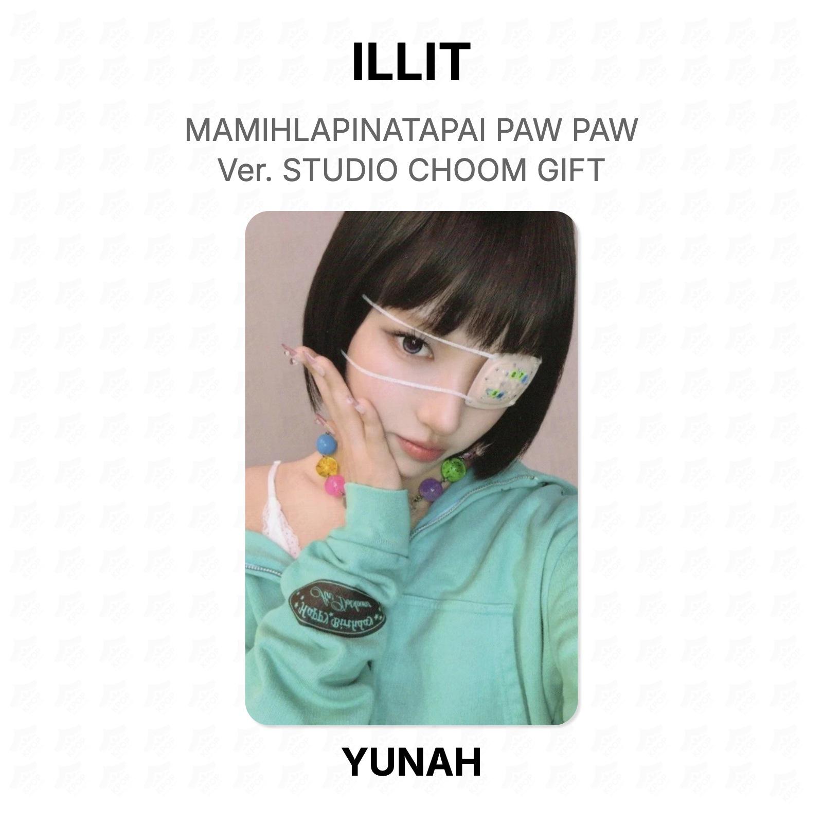ILLIT MAMIHLAPINATAPAI ЛАПА ЛАПА Вер. STUDIO CHOOM ПОДАРОК Официальная фотокарточка YUNAH