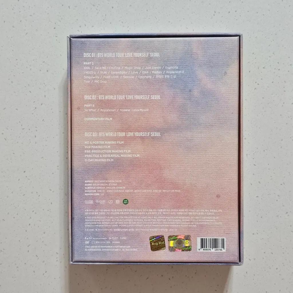 BTS (Bangtan Boys) LOVE YOURSELF Seoul DVD + RM (Namjoon) Used