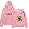 Anime One Piece Zoro Hoodie, Front Back Double Sided Print Pullover Sweatshirt Long Sleeve Streetwear for Men Women