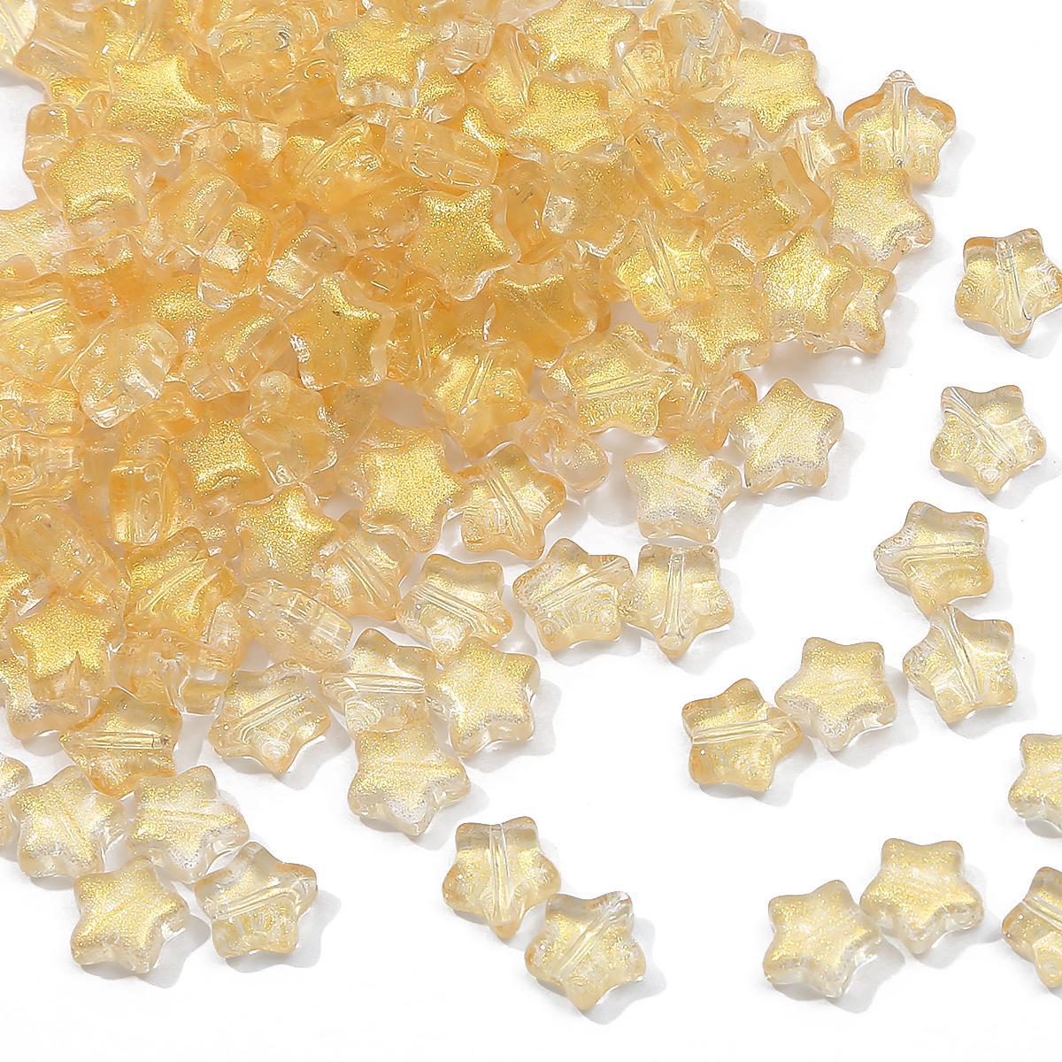 

1000 шт. антикварные пятиконечные бусины-звезды цвета AB, стеклянные бусины-пентаграммы для изготовления ювелирных изделий своими руками, сережек, шпилек, фурнитуры, аксессуары для поделок 8mm 1000pcs