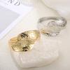 Hammer Pattern Open Bracelet, European and American Style, Irregular Shape, High-end Feel