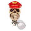 Skull Shape Stee  Wheel   3cm Diameter Metal Resin Turn Knob   for Cars Trucks Tractors Boats