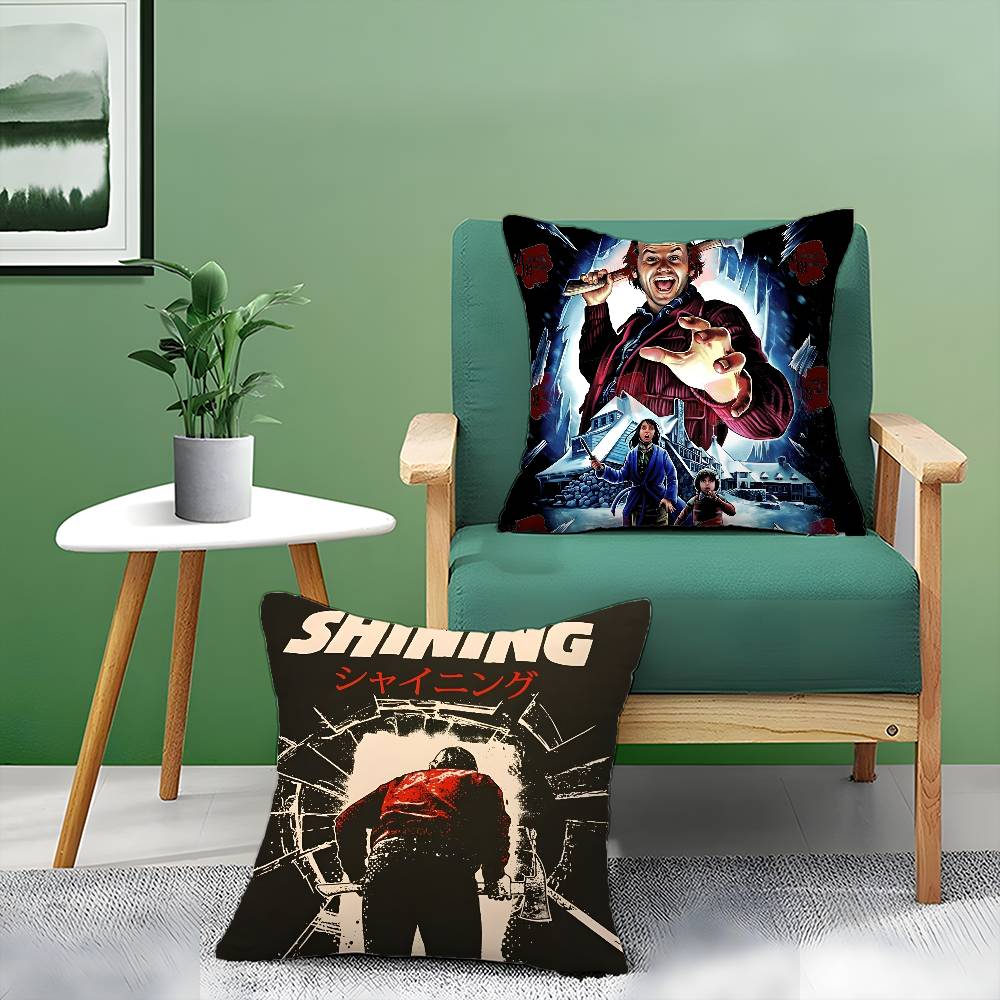 Horror Movies The Shining-S Pillow Case Anti-dustmite Pillowcase Invisible Zipper Silky Short Plush Sofa Cushion Cover