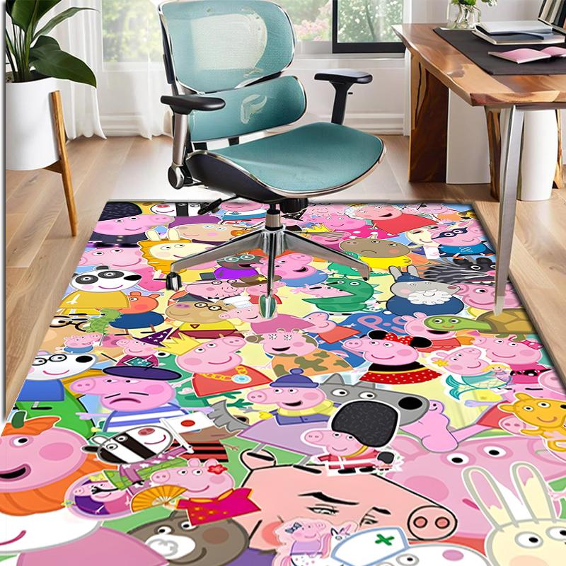 Cartoon animation Pattern Rug, Indoor/Outdoor Mat, for Picnic, Gameroom, Bedroom, Office, Living Room, Home Decor Carpet, Birthday Gift