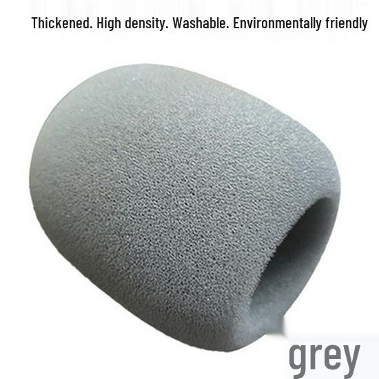 U-Shaped Thickened Microphone Sponge Cover: Reusable, Dustproof, Anti-Spray Protection for Stage, Home, and KTV Use.