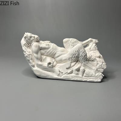 Faun Pan Plaster Statue Desk Decoration Ornaments Artwork Faun Characters Sculpture Sketching Practice Coloring Teaching Tool