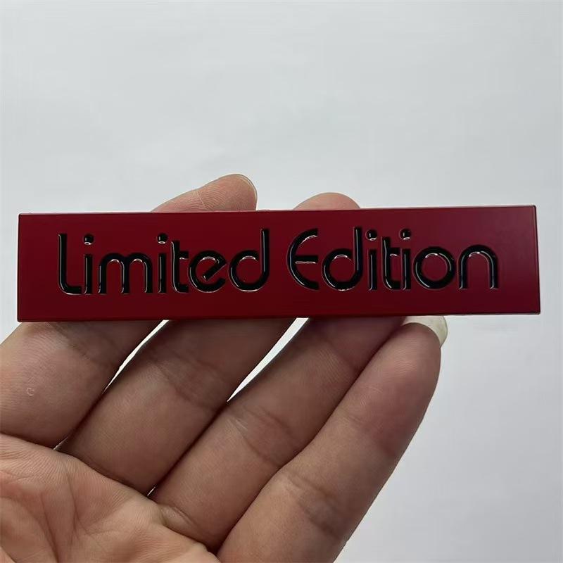 Limited Edition Suitable limited edition car emblems word marks 20th anniversary commemorative car stickers 1pc красный