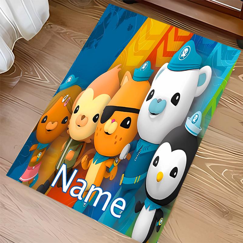 Custom Personalization Octonauts Print Area Rug - Soft, Washable Non-Slip Indoor Mat,Living Room,Home&Office Decorative Rug
