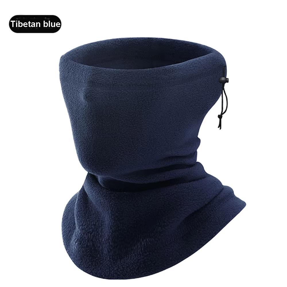 1pc Motorcycle Face Mask Winter Warm Balaclava Motorcycle Half Face Mask Black Warm Fleece Neck Scarf Riding Biker Windproof