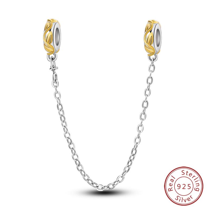 Copper Heart Shaped Keylock Cross Pattern Fantasy Cat Claw Safety Chains Fit Qikaola Original Bracelets Diy Jewelry