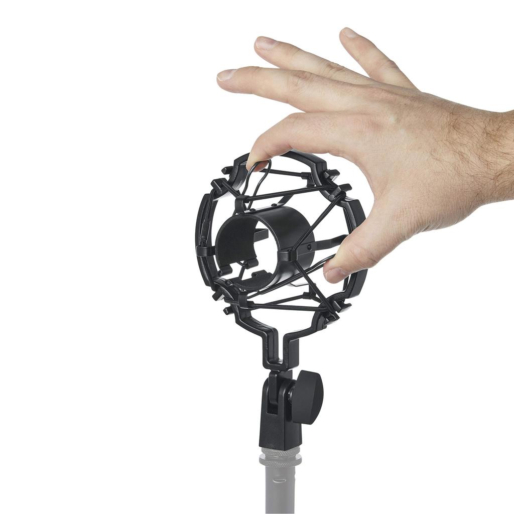 GATOR Frameworks Universal Shock Mount Microphone Holder for Condenser Microphones, 42-48mm Diameter, GFW-MIC-SM4248