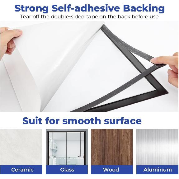 Magnetic Sign Holder, 20 Pack 8.5"x11" Magnetic Paper Holder,Self Reble Adhesive Frames,Picture Frame Document Holder Walls & Window Adhesive Frames