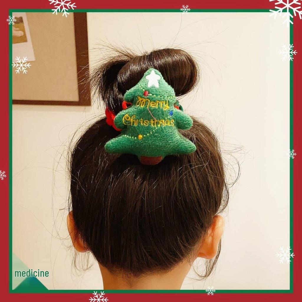 Santa Claus Christmas Scrunchies - Cute Cartoon Hair Ties & Accessories for Girls and Women