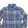 Polo Ralph Lauren Kids SS23 Plaid Color Block Button-Down Long Sleeve Shirt Kids Shirts Blue 323862260-018