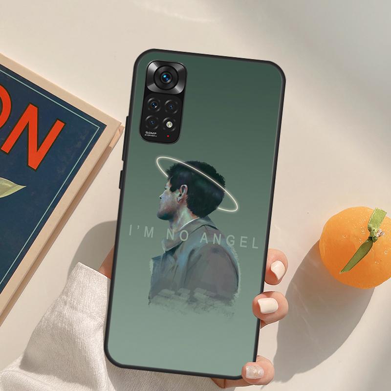 Supernatural Castiel Angel Case For Xiaomi Redmi Note 10 11 8 9 12 Pro Redmi Note 12S 11S 10S 9S 9C 10C 10A 12C Coque