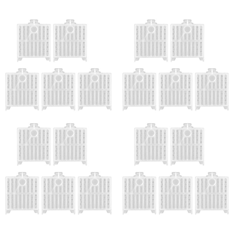 Beekeeping Cage Bee Moving Cage Bee Catcher Cage Plastic Rearing Transport Cage Tool Beekeeping Accessory(20Pcs) белый