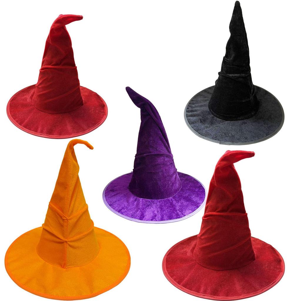 Halloween Witch Hat: Bad Magic Costume Makeup, Pleated Hair Accessory, Christmas Hat