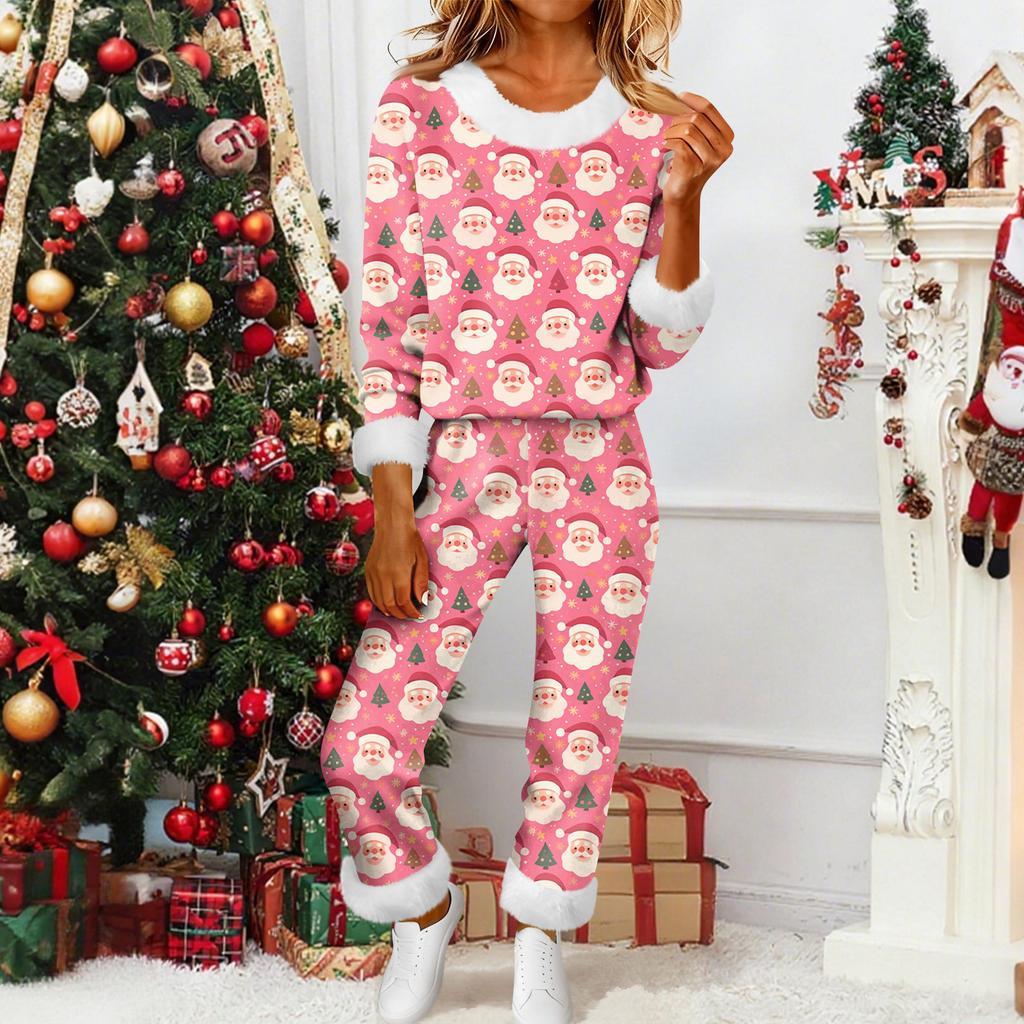 Damenmode Lässig Homewear Mode Lässig Bedruckter Cardigan Hemd Hosen Set