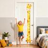 Cartoon Animal Height Measurement Sticker Peel Stick Self-Adhesive Bedroom Play Room Nursery Kindergarten Baby Growth Chart Ruler Decal