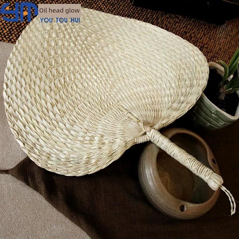 Ventagli di Bambù di Alta Qualità Vecchio Stile, Ventagli Intrecciati in Rattan, Ventagli Tradizionali Hanfu per Bambini Tessuti a Mano, Ventagli di Bambù, Ventagli di Paglia