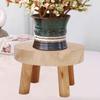 Vidinis augalų stovas Medinis vazonų stovas Medinis taburetė Medinis vazono laikiklis