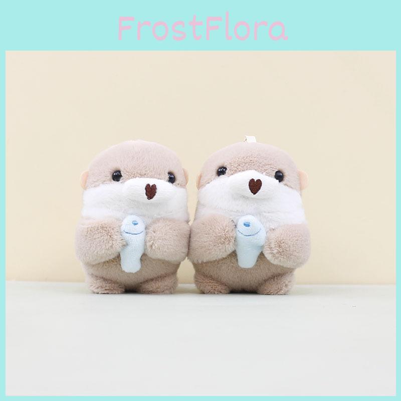 Adorable Cute Sea Otter Plush Keychain Toy Soft Stuffed Animal Doll Accessory 11cm