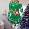 Women's Christmas Printed Dress Base Shirt