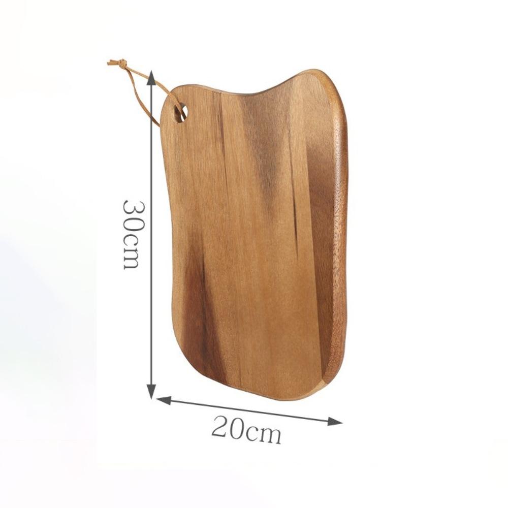 New Double-sided Use Wooden Cutting Board Portable Hanging Hole Fruit Cutting Board Durable Chopping Board Kitchen Tools