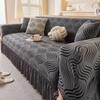 Jacquard Sofa Cover with Skirt Universal Full Coverage Stretch Slip Proof Fabric Couch Dust Protector