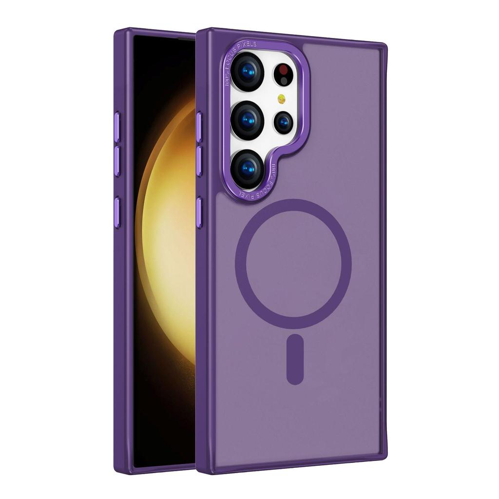 Samsung S25 Ultra Magsafe Frosted Magnetic Phone Case Skin-feel S24 Protective Cover