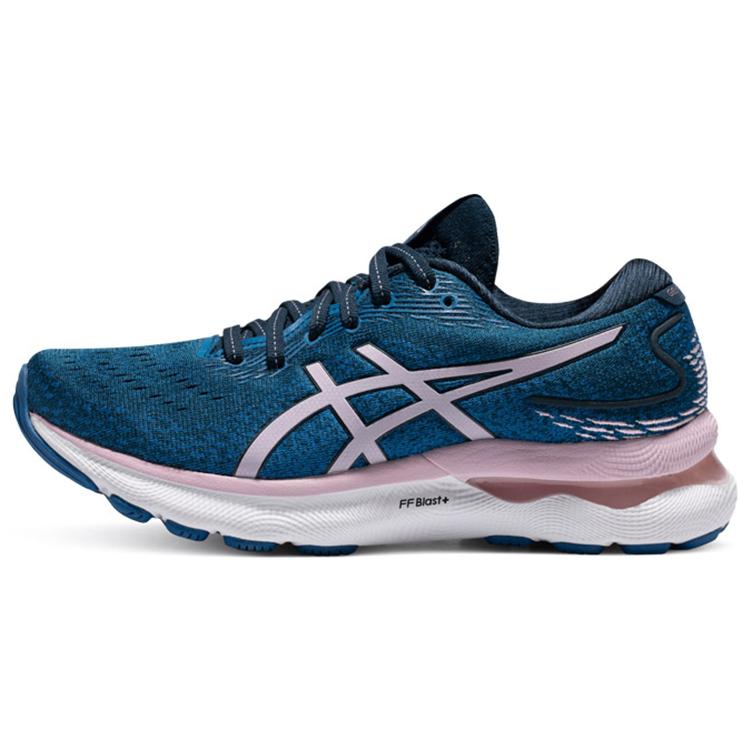 Nye Asics Gel Nimbus 24 Wide 'French Blue Barely Rose' Dame 1012B199-400