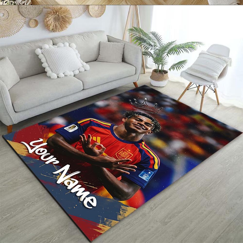 Lamin Yamal Customize Text Area Rug Perfect For Dormitory Kitchen Decorate Room Dining Room Antislip Rug Decorate Offices