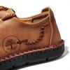 Men's Plus Size Handmade Leather Moccasins - New Spring Fashion Lace-up Casual Shoes