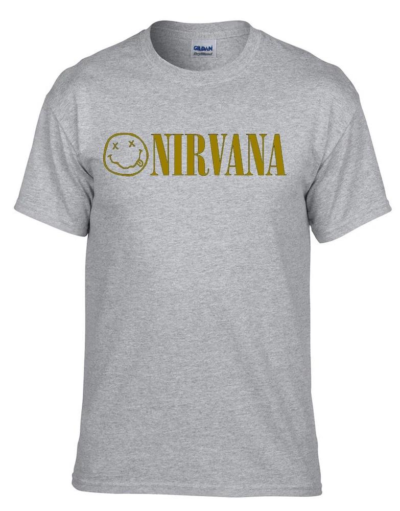 Nirvana Logo Rock Music Gray Kids TShirt 302size Kids S