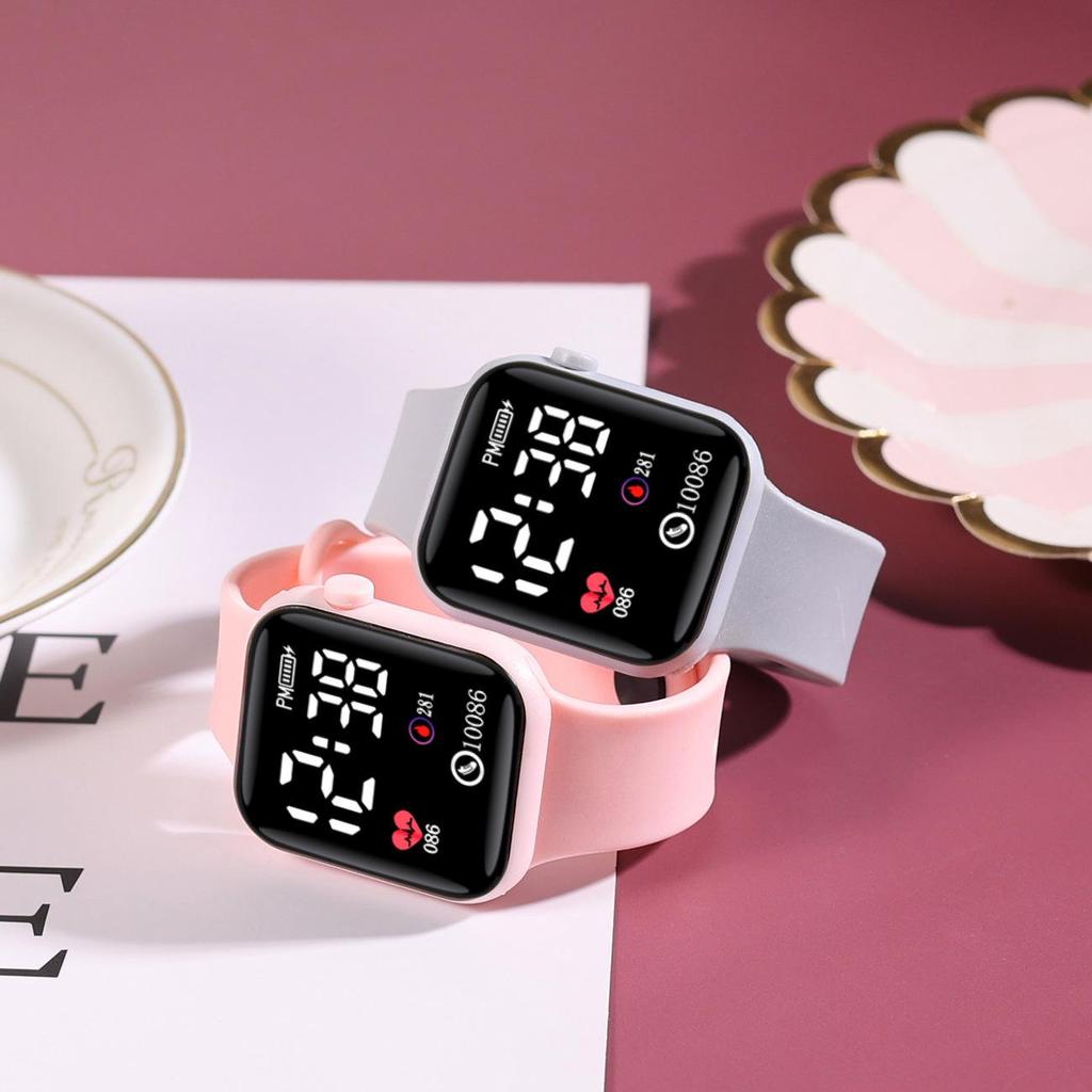 Compact Trendy Women's Tech Watch - Minimalist Design for Students and Parties