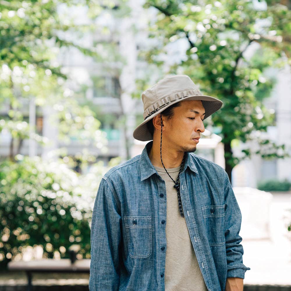 Nakota Waterproof Nylon Hat FREE Waterproof Nylon Safari Adventure Bucket and One Size Fits Head Greige Hat, Hat, Hat, Hat, Men's Women's, All,