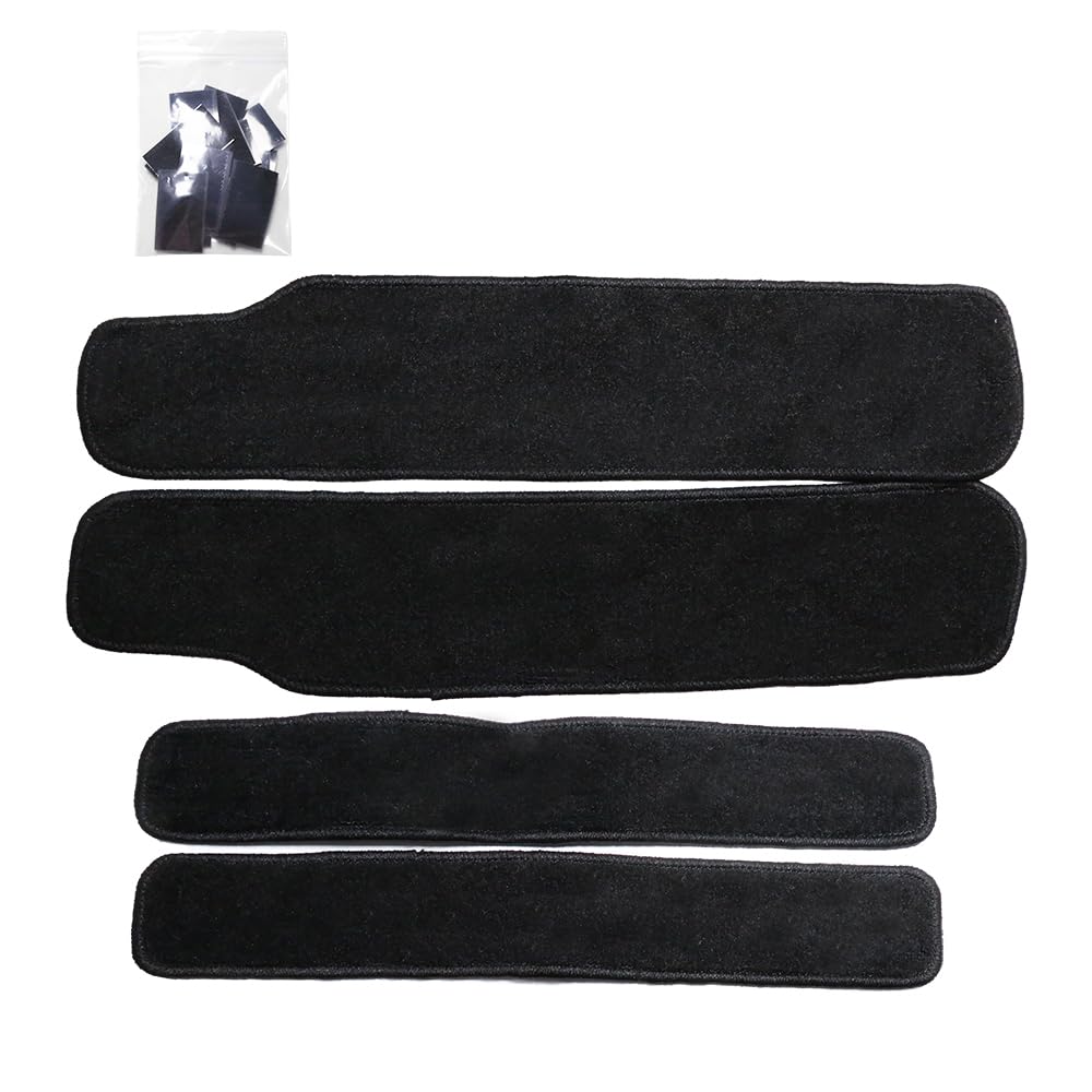 Nissan Serena Side Step Set of Scuff Step Floor Interior Custom Accessories C27/C28 Mats, Black, 4, Plates, Mats, Mats, Parts,