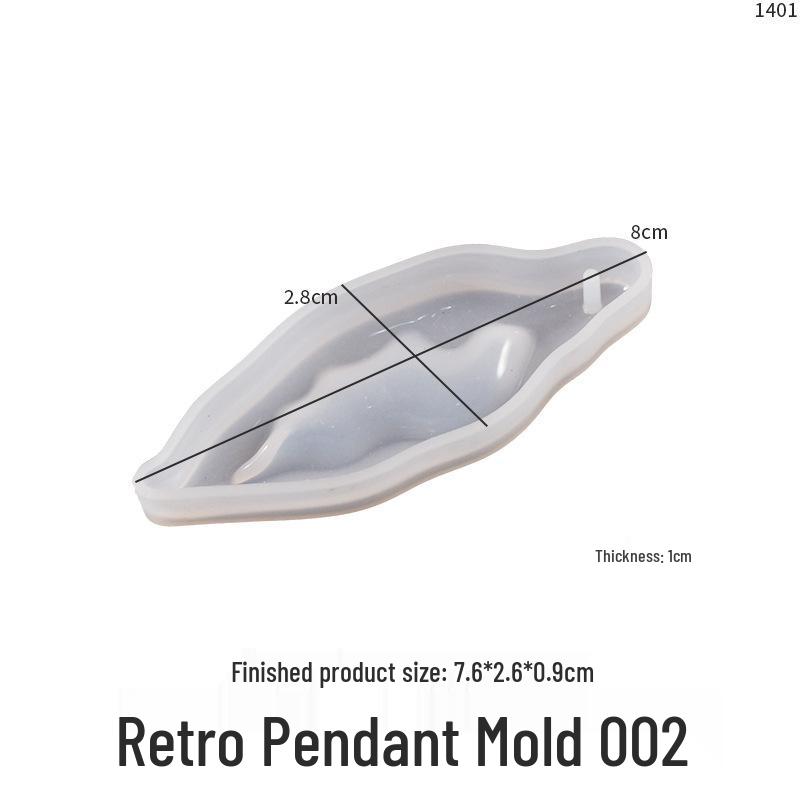 Неправильная геометрическая форма для кулона: Кристальный Эпоксидный Ретро Ожерелье Шарм Силиконовое Украшение