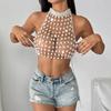 Sex02 Sexy Exaggerated Pearl Fringe Body Jewelry Engagement New Trendy Hot Fashion Luxury Street Style Bra Top Necklace for Gift