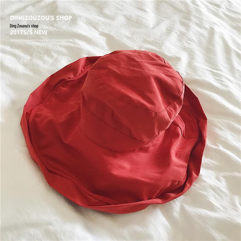 Japanese Style Wide Brim UV Sun Visor Hat for Women - Spring, Summer, Autumn Casual Bucket Hat